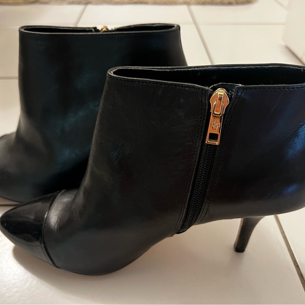 Ann Taylor Elegant Black Ankle Boots